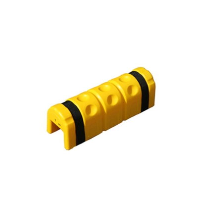 安赛瑞 SAFEWARE 11727 半圆塑料防撞柱 高强度塑料材质，黄色，配两条黑色魔术贴，尺寸45（长）*16.5（宽）*16（高）cm，开口宽度90mm