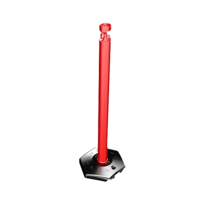 安赛瑞 SAFEWARE 11731 经济型塑料警示隔离柱 高强度红色塑料柱体，黑色六角塑料底座，可灌水灌沙，101(高）cm*φ65mm