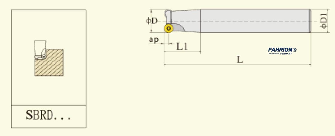 直杆铣刀SBRD系列  FAHRION/飞日诺  15 1T 15-160/2
