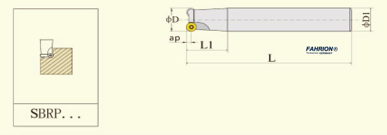 直杆铣刀SBRP系列  FAHRION/飞日诺  15 1T 15-200/1
