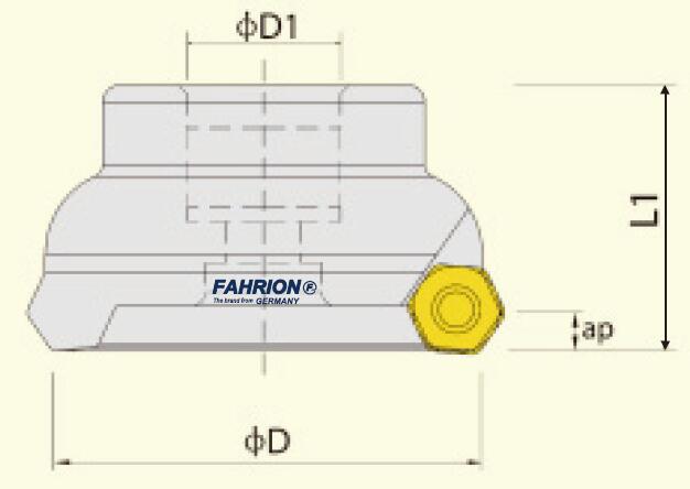 TFM55°铣刀盘系列  FAHRION/飞日诺  AHNS 160 9T 40