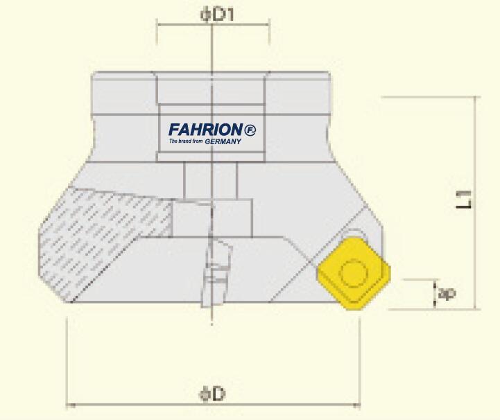 TFM45°铣刀盘系列  FAHRION/飞日诺  SE12 200 10T 60