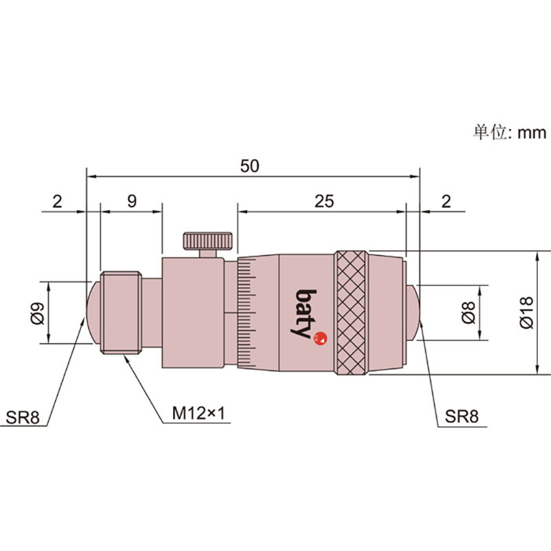 管状内径千分尺  baty/贝迪  BT2-300-658