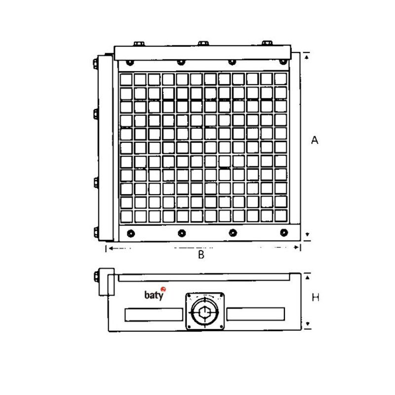 强力小方格吸盘  baty/贝迪  BT3-500-14