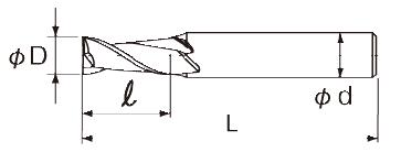 铣刀2刃型2.5D  EXACT/赛特  0664-072