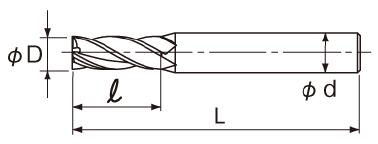 铣刀4刃型2.5D  EXACT/赛特  0664-300