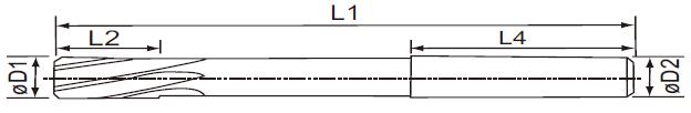 左旋铰刀  EXACT/赛特  06662-113