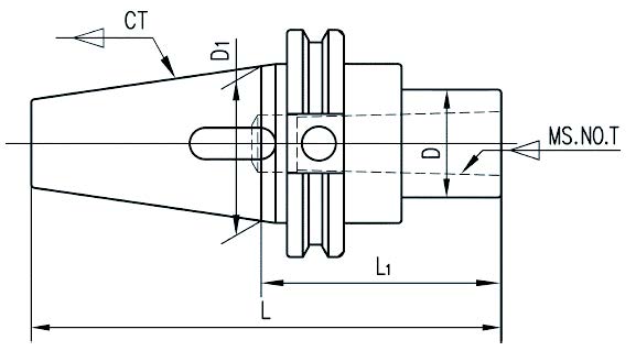 BT锥数控莫氏变径套(扁尾型)  EXACT/赛特  19115718
