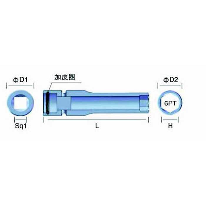 1/2"六角防震套筒