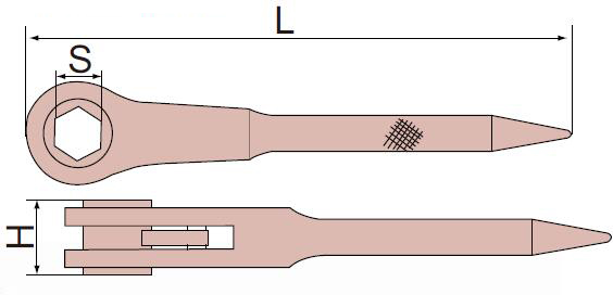 防爆重型六角棘轮扳手  FORANT/泛特  88721244