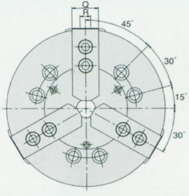 三爪高速中实动力卡盘254mm  FORANT/泛特  88210386