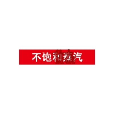 安赛瑞 SAFEWARE 14960 管道标识（不饱和蒸汽）自粘性乙烯材料,表面覆保护膜,红底白字,25×125mm,10张/包