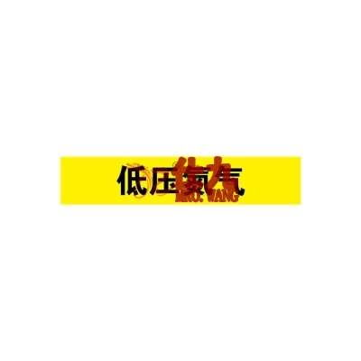 安赛瑞 SAFEWARE 15159 管道标识（低压氮气）自粘性乙烯材料,表面覆保护膜,黄底黑字,50×250mm,5张/包