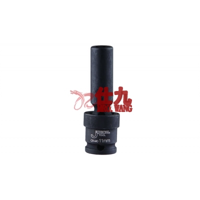 Cr-Mo3/8英寸风动万向长套筒 FUJ3/8-D22 捷科 Jetech