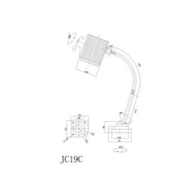 软管型卤钨泡机床工作灯(JC19) JC19B 24V 银星