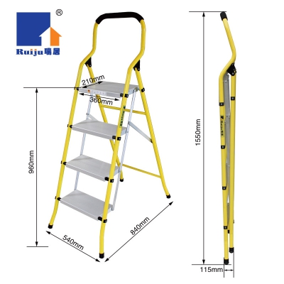 瑞居4阶钢铝家用梯 瑞居-ruiju SL-40