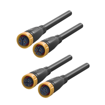 鼎联DL-M20螺纹连接器母插头带线端 防水IP68 0.75~2.5/0.75~1.5平方